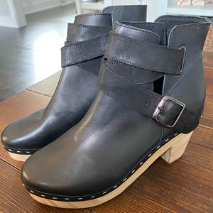 Free People Bungalow Clog Boot - size 38, black